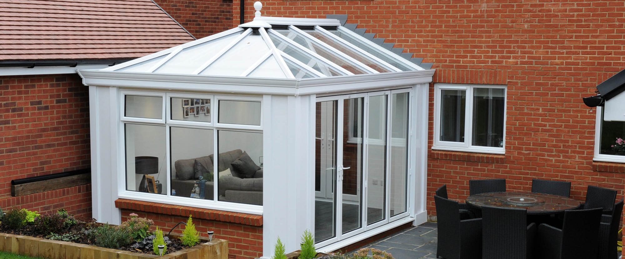 Image of white conservatory