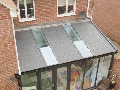 Warm Roof with 2 long windows