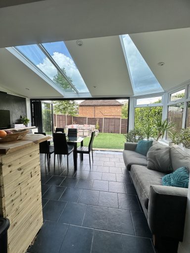 Warm Roof with bifold doors